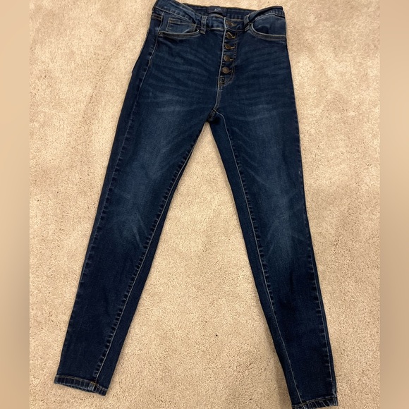 Aeropostale Super High Rise Blue Jegging Size 4 - Picture 2 of 6